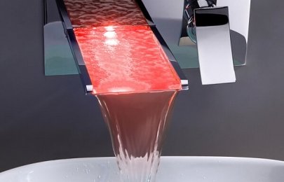 Nova Tendência em Torneiras de banheiros com emissor de luz em LED, detalhes maravilhosos para a remodelação elegante do banheiro é surpreendente..